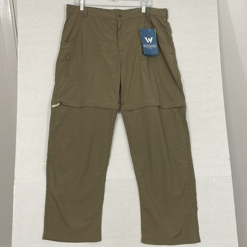 White Sierra Convertible Pants / Shorts NWT Pockets, Lightweight Hiking, XL